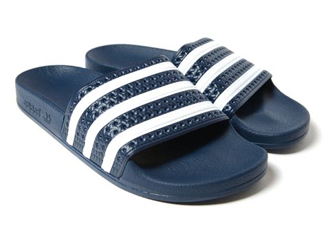 Adidas Originals Adilette Slides In Blue Lyst