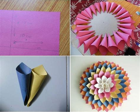 Diy Cara Membuat Bunga Dari Kertas Untuk Hiasan Dinding Video