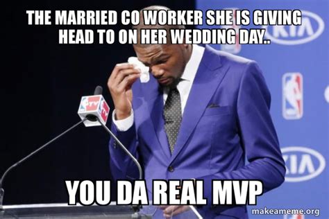 The Married Co Worker She Is Giving Head To On Her Wedding Day You Da