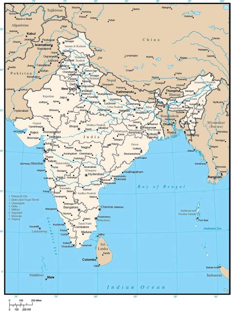 World Maps Library Complete Resources Maps Rivers India
