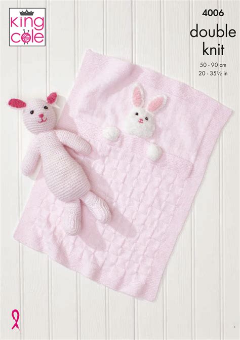 Easy To Follow Baby Blankets And Bunny Rabbit Toy Knitted In Comfort