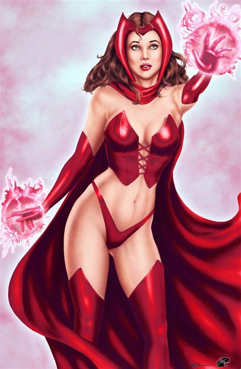 Scarlet Witch Colors by StacyRaven on deviantART WOMEN ARTWORKS ʃƪ Scarlet Witch