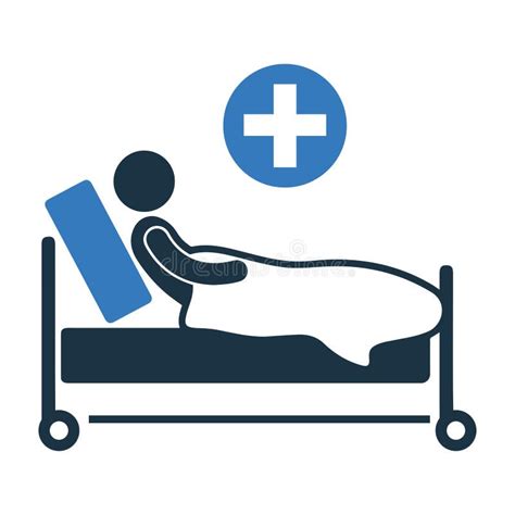 Hospital Bed Medical Care Medical Treatment Patient Icon Black