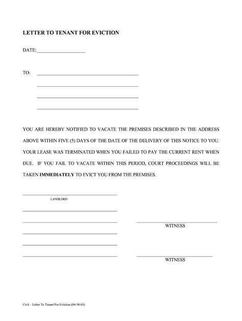 Eviction Notice Template Fill Out And Sign Online Dochub
