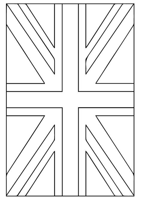 United Kingdom Flag Flag Coloring Pages Printable Coloring Pages