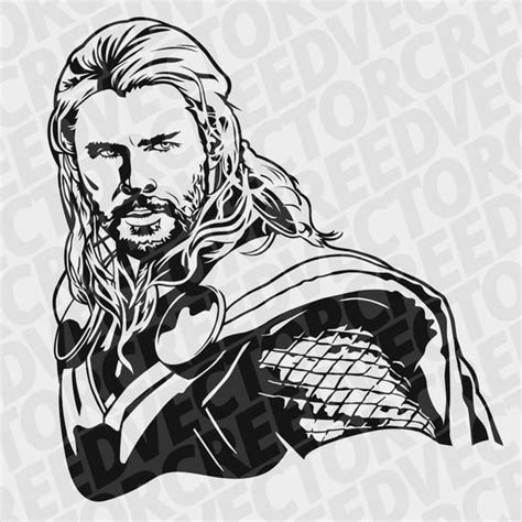 Thor Svg Thor Dxf Avengers Marvel Svg Chris Hemsworth Superhero