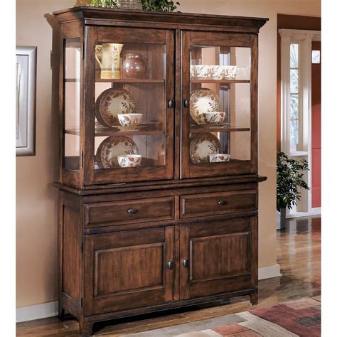 Grace, elegance and a touch of old world tradition that feels fresh and relevant. Ashley Larchmont Buffet And Hutch Set | Dining Storage ...