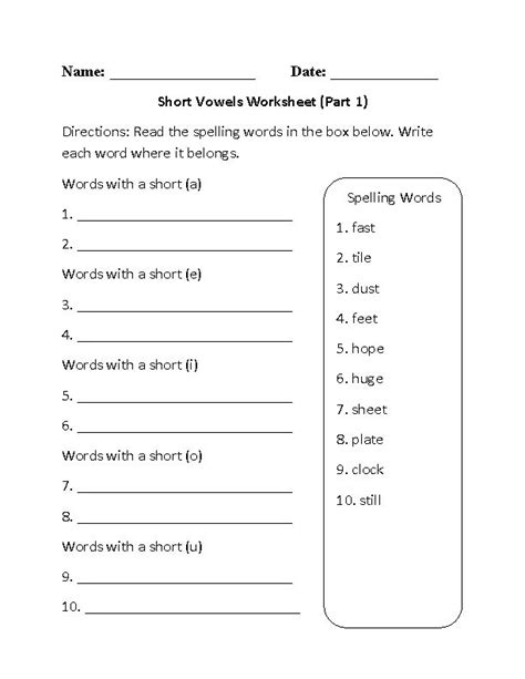 Worksheets For Beginners