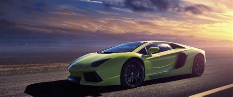 2560x1080 Green Lamborghini Aventador Lp700 2560x1080 Resolution Hd 4k