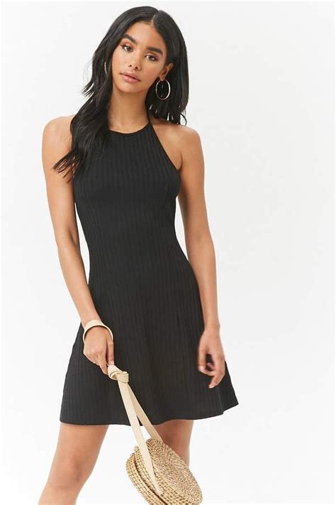 Forever 21 Ribbed Halter Swing Dress Halter Swing Dress Swing Dress