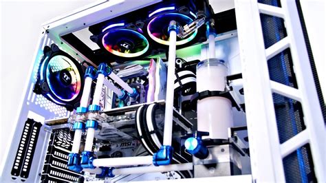 The Cleanest Custom Water Cooled Gaming Pc Build L Time Lapse Parallel