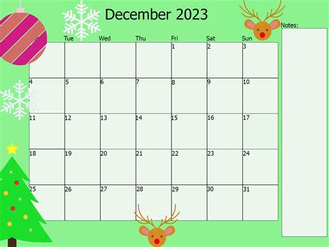 December 2023 Calendar Christmas Theme Get Calender 2023 Update