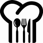 Tools Restaurant Kitchen Symbol Chef Hat Cutlery