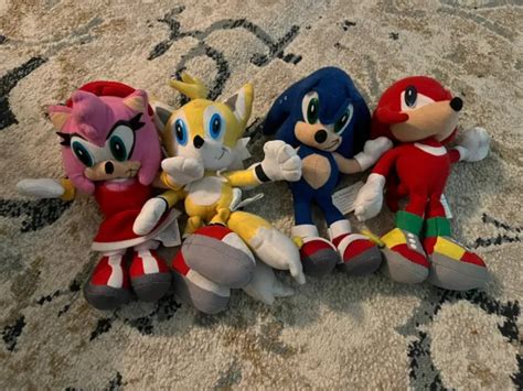 Toy Network Sonic The Hedgehog Tails Amy Rose And Knuckles Plush 8