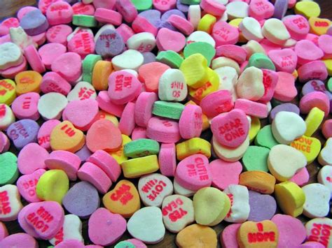 49 Valentines Day Candy Hearts Wallpaper On Wallpapersafari