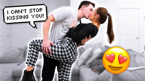 CAN T STOP KISSING AND HUGGING MY WIFE PRANK Hours YouTube