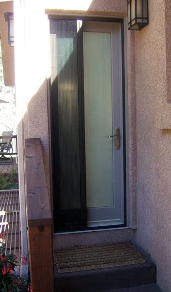 Plisse Single Door Retractable Screens Retractable Screens For Doors