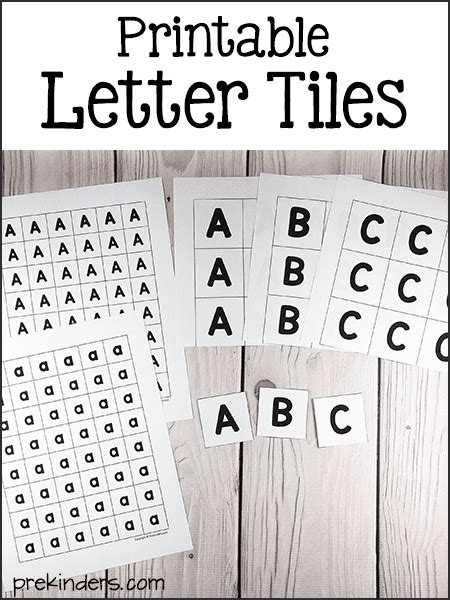 Large Printable Letter Tiles