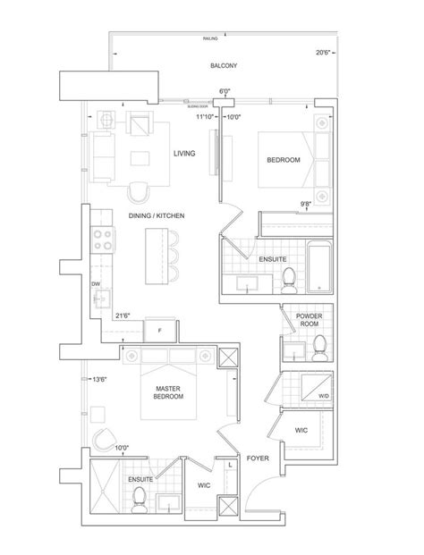 Charisma Condos South Tower By Greenpark C870 Floorplan 2 Bed And 25 Bath