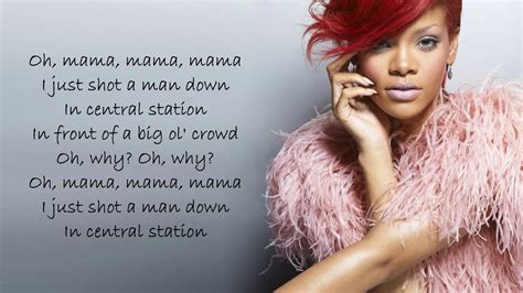Rihanna Man Down Lyrics Songs Youtube
