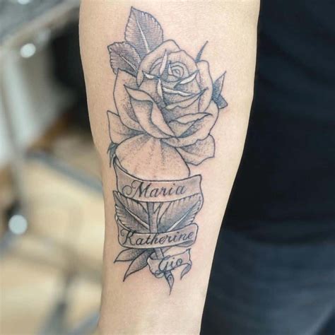 22 Beautiful Roses With Names Tattoo Ideas For Women Saved Tattoo