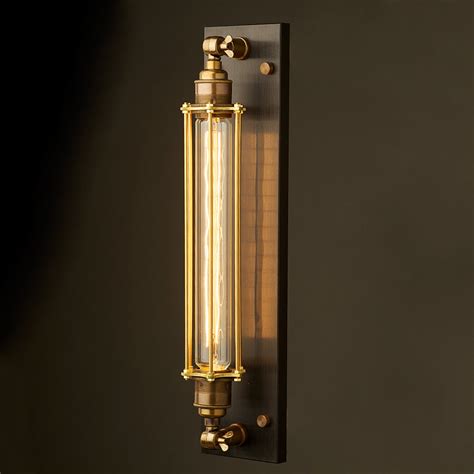 This home depot wall mount light fixture installation guide explains steps for a typical arrangement and a few handy tips for handling the more difficult ones. Antique Brass Long Bulb Cage Wall Mount Lamp E27