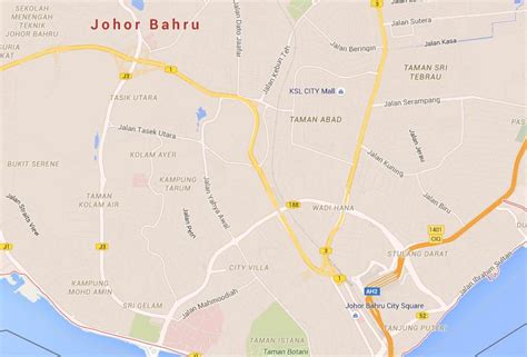 After the war, johor became part of the temporary malayan union before being absorbed into the federation of malaya under certain terms and islam is the state religion per the 1895 constitution of johor, but other religions can be freely practised. Map of Johor Bahru