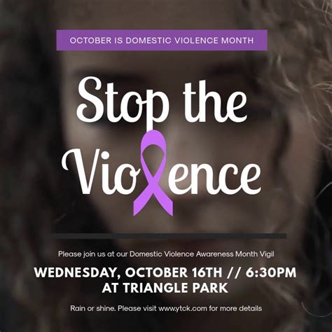 Stop Violence Abuse Awareness Video Template Postermywall