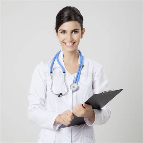 Smiling Medical Doctor Woman With Stethoscope Stock Photo Image Of