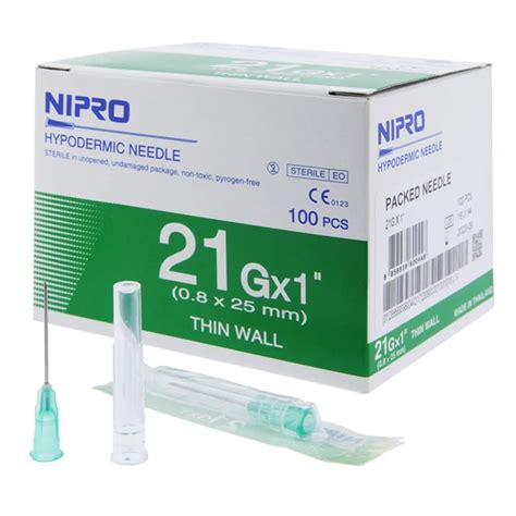 Nipro Disposable Needles 21x1 Allgenhealth