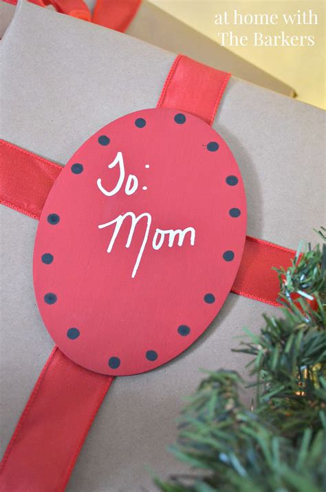 DIY Wooden Gift Tags At Home With The Barkers