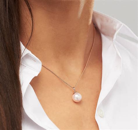 Rose Gold Pearl Necklace By Claudette Worters