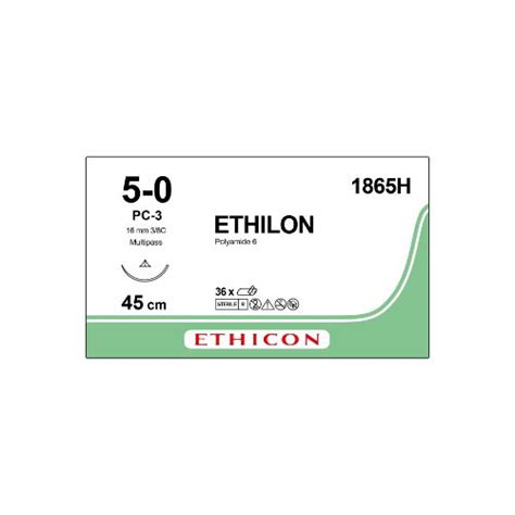 Ethilon Black Conventional Cutting Suture 50 X 36 Midmeds