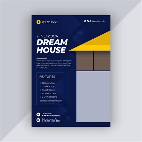 Real Estate Brochure Design Template 5156020 Vector Art At Vecteezy