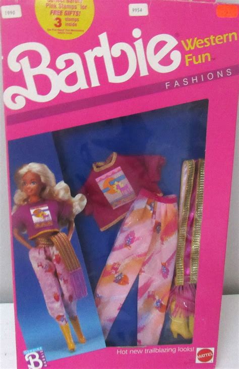 Mint In Box And Nrfb Barbie Western Fun Fashions 9954 Circa 1989 Etsy
