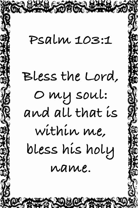 Psalm 103 1 10wb Scripture On The Walls
