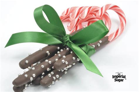 Chocolate Dipped Peppermint Candy Canes Imperial Sugar