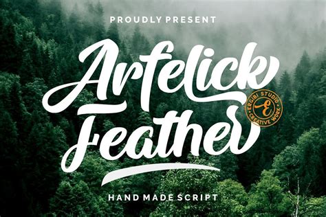Arfelick Feather Handmade Bold Script Font Download Fonts