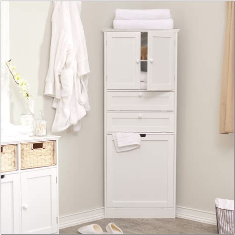 Tall Bathroom Cabinet With Laundry Basket Semis Online