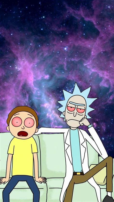Morty, first rule of politics: Stoned Rick and Morty phone background OC | Rick and ...