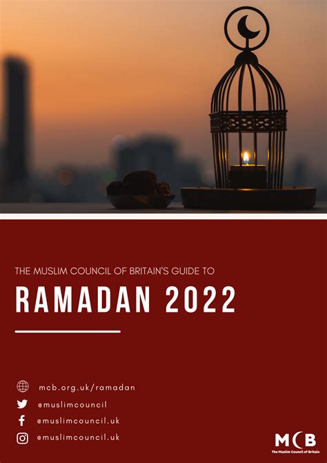 Ramadan 2022 Muslim Council Of Britain