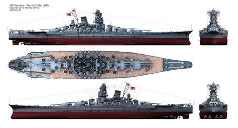 Ijn Yamato Ten Ichi Go Battleship Yamato In Which Is Believed To Be