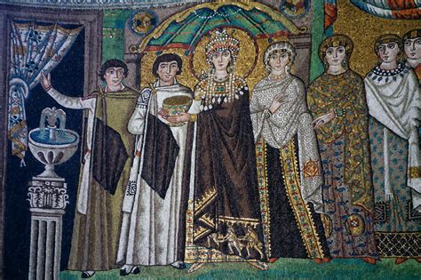 Empress Theodora Mosaic San Vitale Ravenna Byzantine Art Byzantine