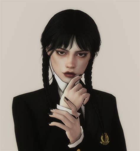 Wednesday Addams From Wednesday The Sims 4 By Sentlpede Sims 4 Sims