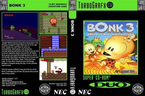 Bonk 3 Bonks Big Adventure Turbografx 16 Videogamex