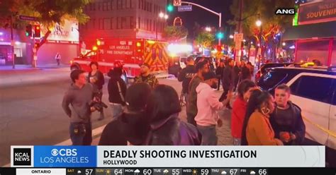 Hollywood Shooting Leaves 1 Dead And 2 Wounded Cbs Los Angeles