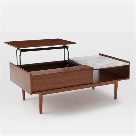Stylish and sleek yet so simple, it is a great statement piece to your home. Mid-Century Pop-Up Storage Coffee Table | west elm UK