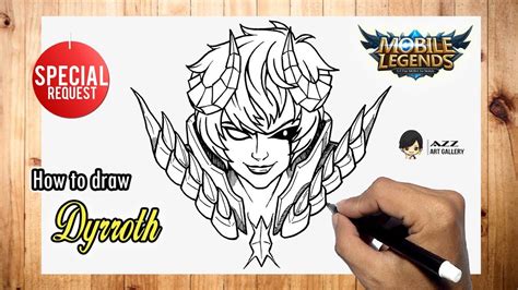 How To Draw Dyrroth Mobile Legends Youtube
