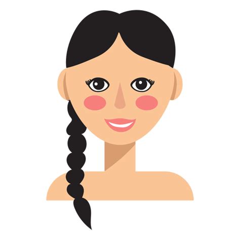 Fishtail Hair Woman Avatar Transparent Png And Svg Vector File
