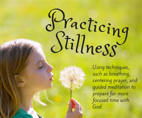 Stillness With God Takes Practice And Focus Prayer And Possibilities